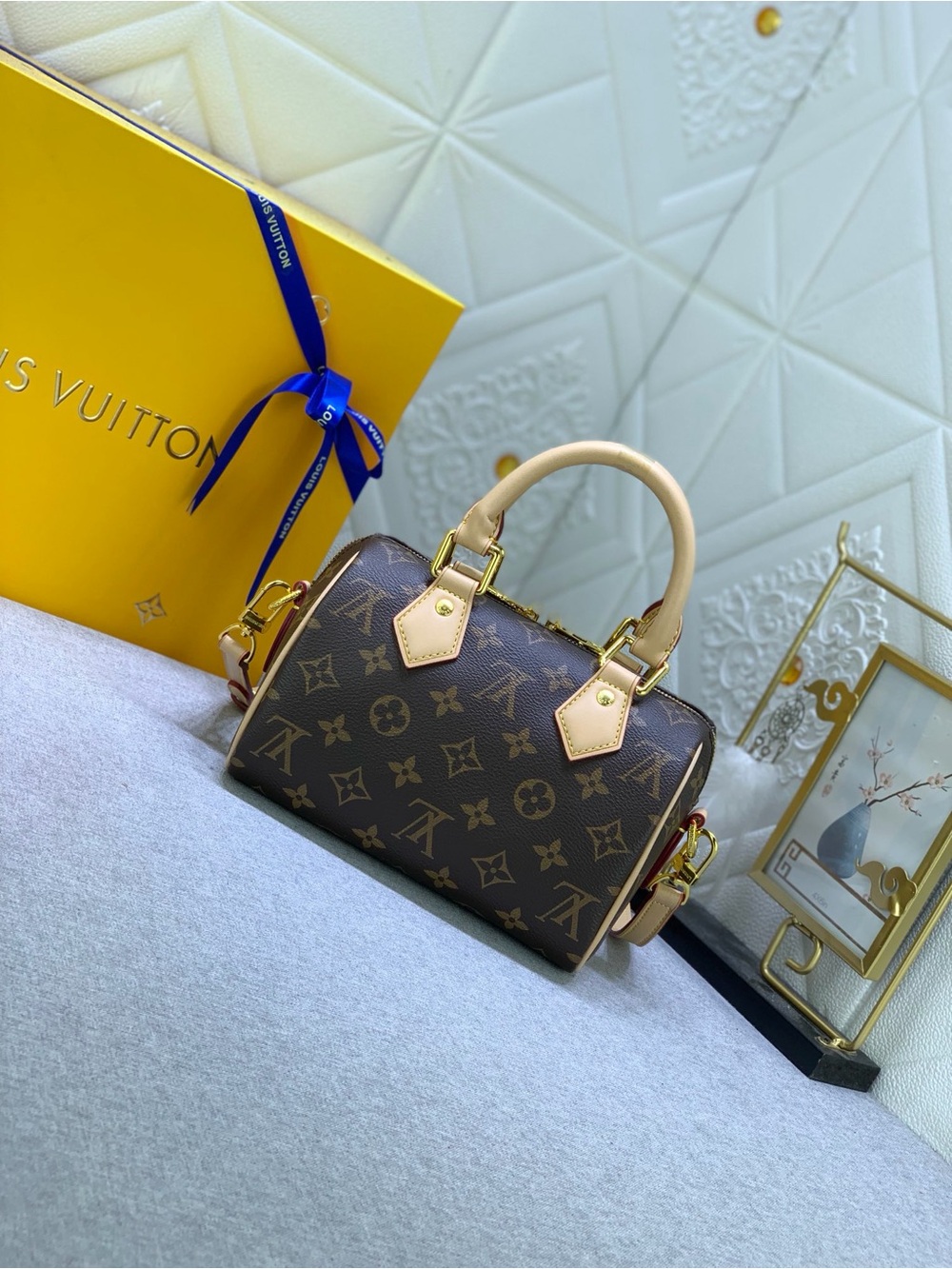 Luxury Brand Monogram Mini Speedy with Natural Trim - Picture 2 of 9